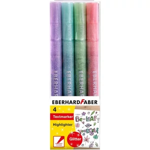 Eberhard Faber szövegkiemelő 4db-os pasztell csillámos E551405