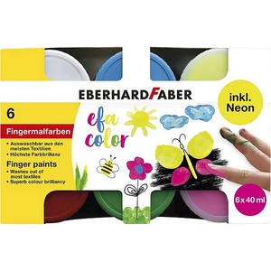 Eberhard Faber Ujjfesték készlet 6db-os neon EFA COLOR (6x40ml tégelyben) 578603