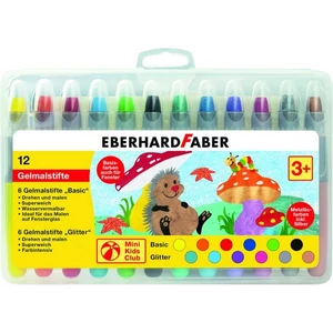 Eberhard Faber Zsírkréta 12db-os stiftes alap és metál színek E529112