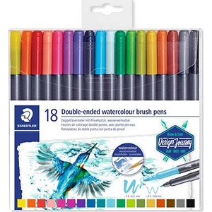 Ecsetiron készlet 18 Staedtler Marsgraphic Duo kétvégű 18színű készlet Írószerek STAEDTLER 3001 TB18