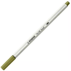 Ecsetiron Stabilo Pen 68 brush, sárzöld