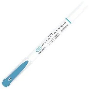 Ecsetiron Zebra kétvégű Mildliner Warm, füstkék
