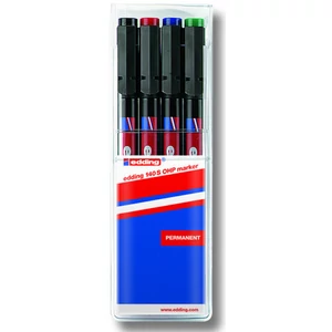 Edding 140S 4-es készlet OHP OHP-permanent alkoholos marker 0,3mm filc, marker
