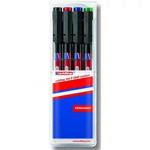 Edding 141F 4-es készlet OHP permanent alkoholos marker 0,6mm filc, marker