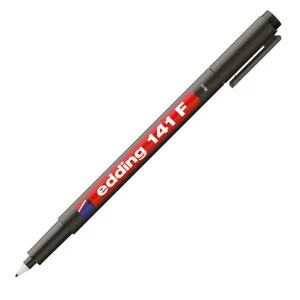 Edding 141F fekete OHP permanent alkoholos marker 0,6mm filc, marker