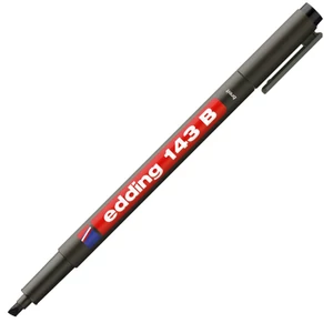 Edding 143B fekete permanent alkoholos marker 1-3mm filc, marker