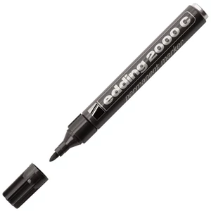 Edding 2000 fekete permanent alkoholos marker 1,5-3mm filc, marker