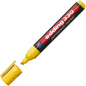 Edding 330 vágott hegyű sárga permanent alkoholos marker 1-5mm alkoholos filc, marker