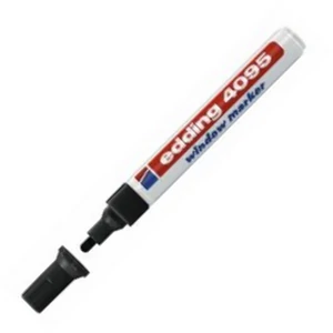 Edding 4095 krétamarker fekete 4-15mm vágotthegyű Üvegreíró marker Edding 4095 