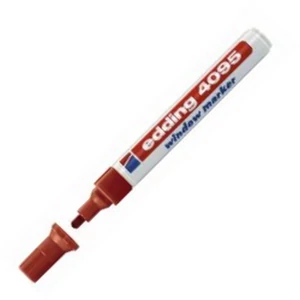Edding 4095 krétamarker piros 4-15mm vágotthegyű Üvegreíró marker Edding 4095 