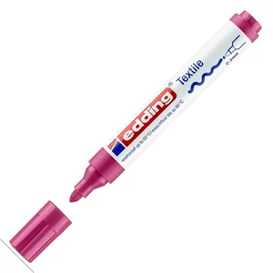 Edding 4500 kármin piros T-shirt Textil-marker 2-3mm kerek hegyű Textilmarker Edding 4500