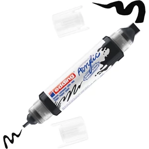 Edding 5400 Akril marker (2-3 Mm/5-10 Mm) Black 3D DOUBLE LINER