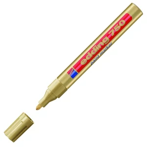 Edding 750 kerek hegyű arany lakkmarker 2-4mm jelölésre Üveg, porcelán, műanyag, fém 