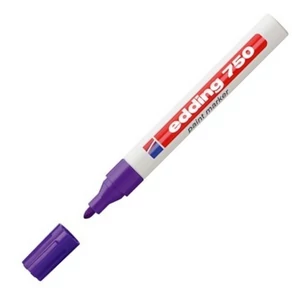 Edding 750 kerek hegyű lila lakkmarker 2-4mm jelölésre Üveg, porcelán, műanyag, fém 