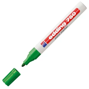 Edding 750 kerek hegyű zöld lakkmarker 2-4mm jelölésre Üveg, porcelán, műanyag, fém 