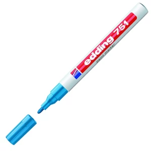 Edding 751 kerek hegyű v.kék lakkmarker 1-2mm jelölésre Üveg, porcelán, műanyag, fém