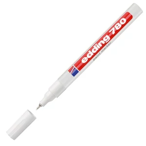Edding 780 fehér lakkmarker 0,8mm jelölésre Üveg, porcelán, műanyag, fém