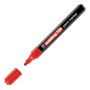 Edding 790 kerek hegyű fekete lakkmarker 0,8mm jelölésre Üveg, porcelán, műanyag, fém