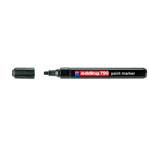 Edding 790 kerek hegyű fekete lakkmarker 0,8mm jelölésre Üveg, porcelán, műanyag, fém