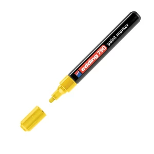Edding 790 kerek hegyű sárga lakkmarker 0,8mm jelölésre Üveg, porcelán, műanyag, fém