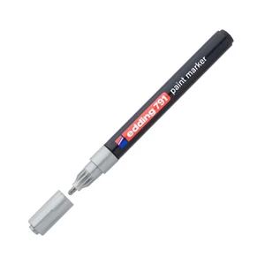 Edding 791 kerek hegyű ezüst lakkmarker 1-2 mm jelölésre Üveg, porcelán, műanyag, fém