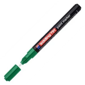 Edding 791 kerek hegyű zöld lakkmarker 1-2mm jelölésre Üveg, porcelán, műanyag, fém