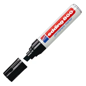 Edding 800 vágott hegyű fekete permanent alkoholos marker 4-12mm Marker permanent Edding 800