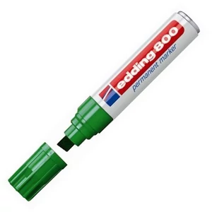 Edding 800 vágott hegyű zöld permanent alkoholos marker 4-12mm Marker permanent Edding 803