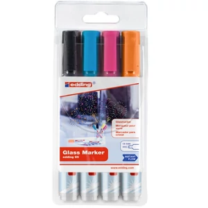 Edding 95 ABLAK MARKER 4kszl. GLASS MARKER 4készlet D10 kerek hegyűvonalvastagság:2-3mm