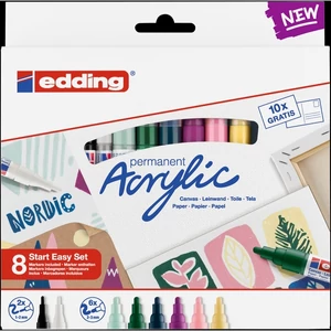 Edding Akril marker szett 8 Start Easy Set Nordic
