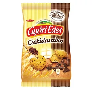 Édes kekszek Győri csokidarabos, 180g KHE025