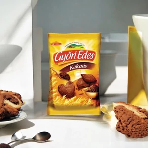 Édes kekszek Győri kakaós ízű, 150g KHE327