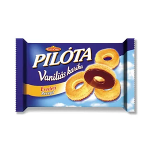 Édes kekszek Győri Pilóta vaníliás karika, étcsokis, 150g KHE014