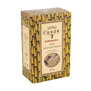 Édesítőszer Koronás barna, nád kockacukor,500 g KHK122H