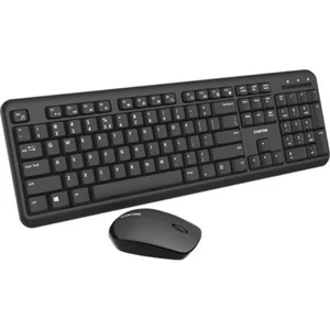 Egér- és billentyűzet készlet vezeték nélküli USB HUN CANYON SET-W20 fekete