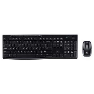 Egér- és billentyűzet készlet vezeték nélküli USB HUN LOGITECH MK270 fekete
