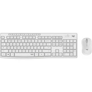 Egér- és billentyűzet készlet vezeték nélküli USB LOGITECH MK295 piszkosfehér