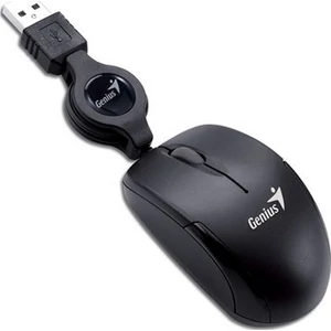 Egér Genius Micro Traveler vezetékes optikai, kis méretű fekete