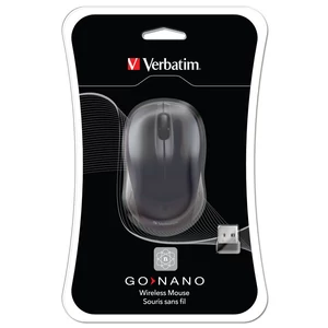 Egér Vebatim Go vezeték nélküli optikai, USB, fekete