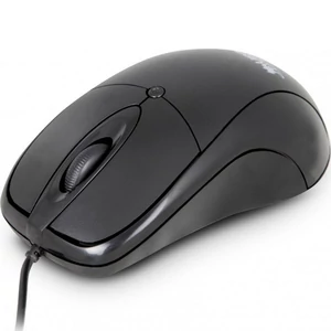 Egér vezetékes optikai közepes méret USB URBAN FACTORY Big Crazy fekete