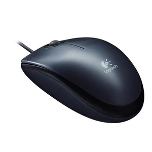 Egér vezetékes optikai normál méret USB LOGITECH M100 fekete