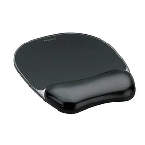 Egéralátét Fellowes Crystals™ Gel géltöltésű ergonóm csuklótámasszal fekete