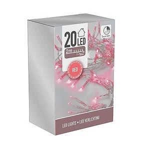 Égősor fényfűzér 20 led '24 6 féle, 2M, 6/18 időzítőS PINK kpm