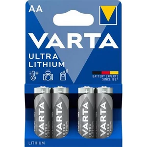 Elem AA Varta ceruza, 4 db, lítium, Ultra Lithium VEULAA4N