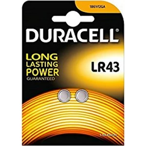 Elem duracell LR 43 1,5V-os alkáli gombelem 2db/bliszter