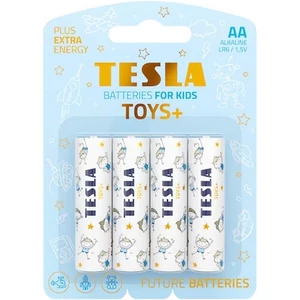 Elem Tesla AA LR6/1,5V gyermekjáték elem, alkáli, 4 darabos