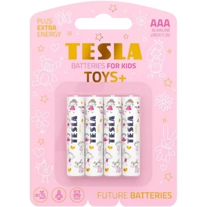Elem Tesla AAA LR03/1,5V gyermekjáték elem, alkáli, 4 darabos