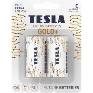 Elem Tesla C LR14/1,5V gold+alkáli elem 2db/csomag