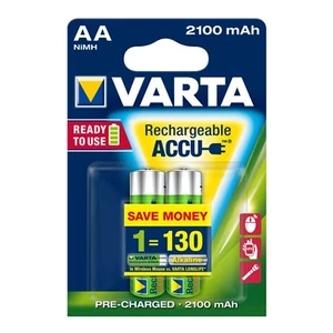 Elem tölthető Varta AA 2X2100mAh, előtöltött, 2db-os Longlife Accu