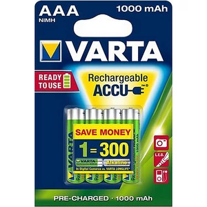 Elem Varta tölthető "AAA mikro, 4X1000 mAh, Professional Accu